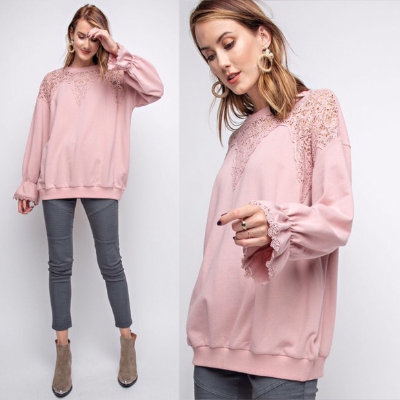 Crocheted Detail Pullover - Picture 2 of 5